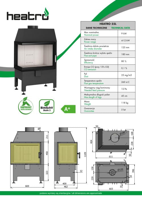 Focar SEMINEU Heatro 55L