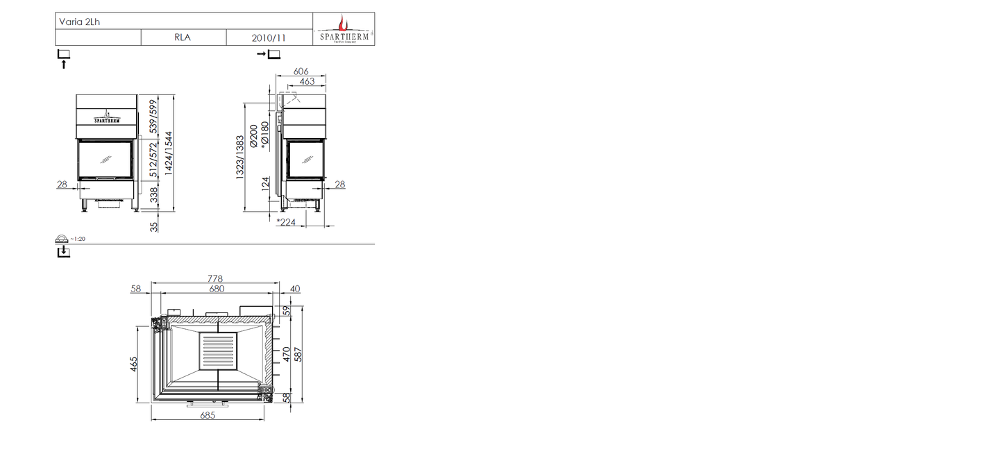Spartherm Focar semineu Varia 2Lh 57