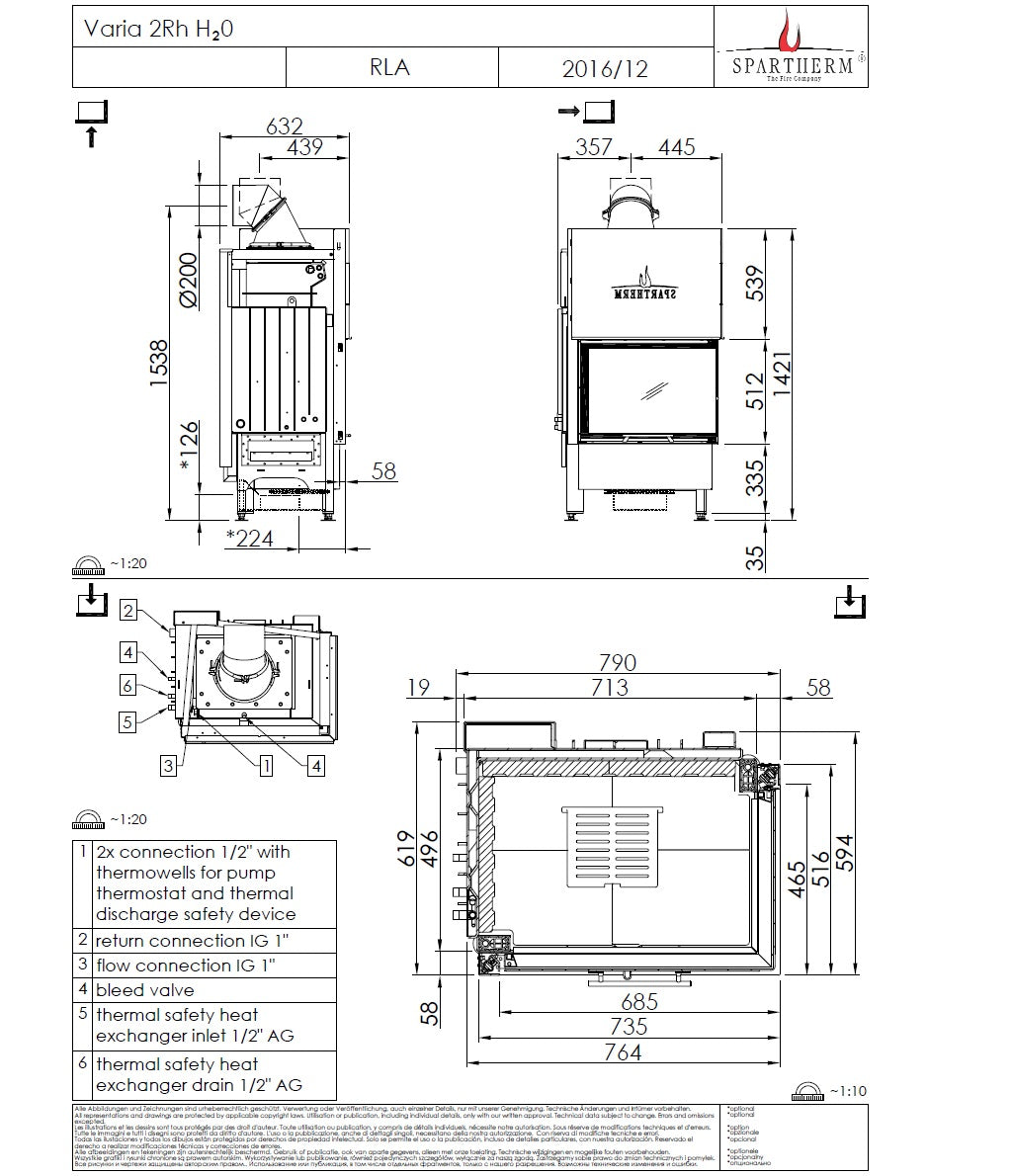 Spartherm Termosemineu Varia 2Rh H2O