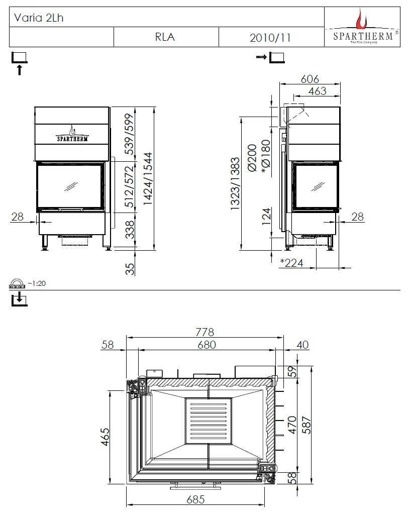Spartherm Focar semineu Varia 2Lh 51