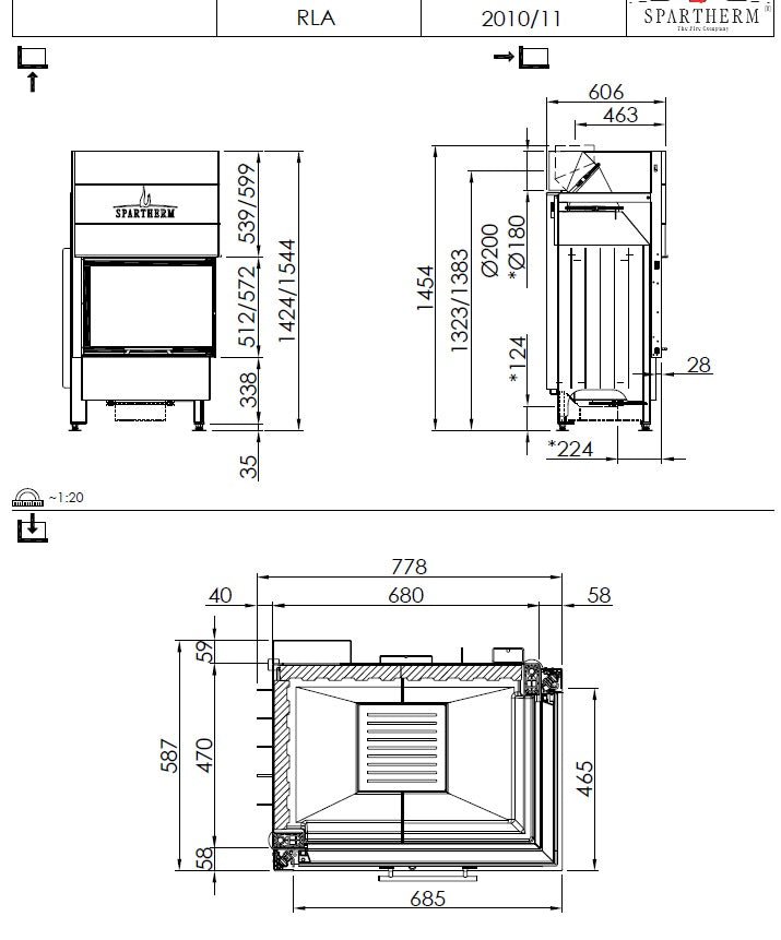 Spartherm Focar semineu Varia 2Rh 57