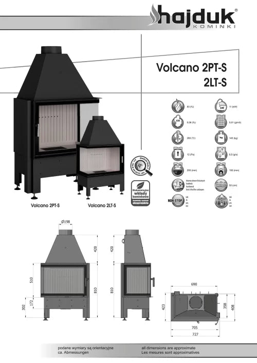 Focar Volcano 2LT/2PT-S (slim) Hajduk