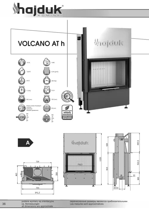 Focar semineu Volcano ATh Hajduk
