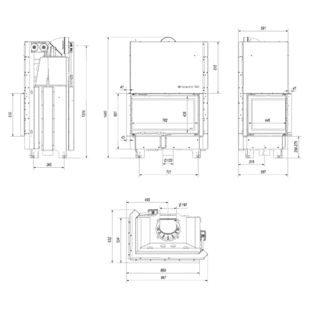 MBO150 sticla stanga + deschidere verticala - samota neagra