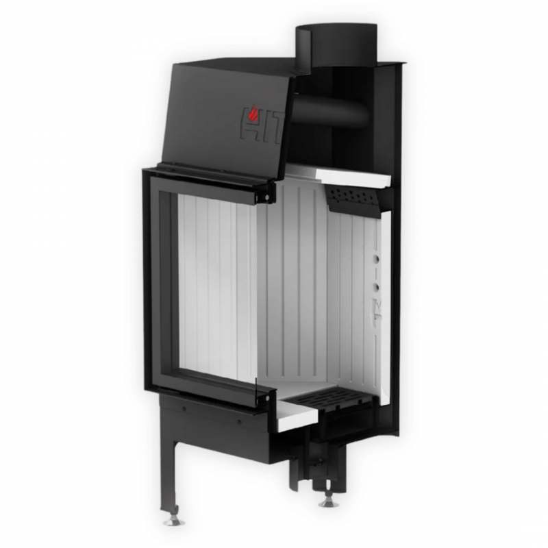 Focar semineu ALBERO 21KW AQUASYSTEM – Ușă dreapta ALAQS 90×41.R-D
