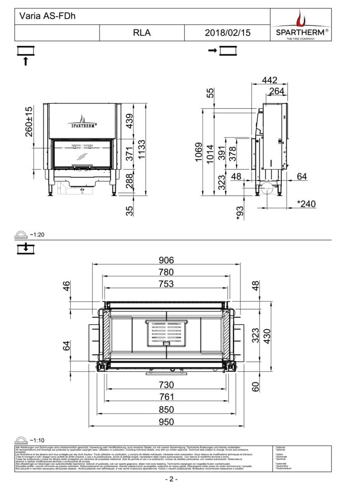 Spartherm Focar semineu Varia AS-FDH