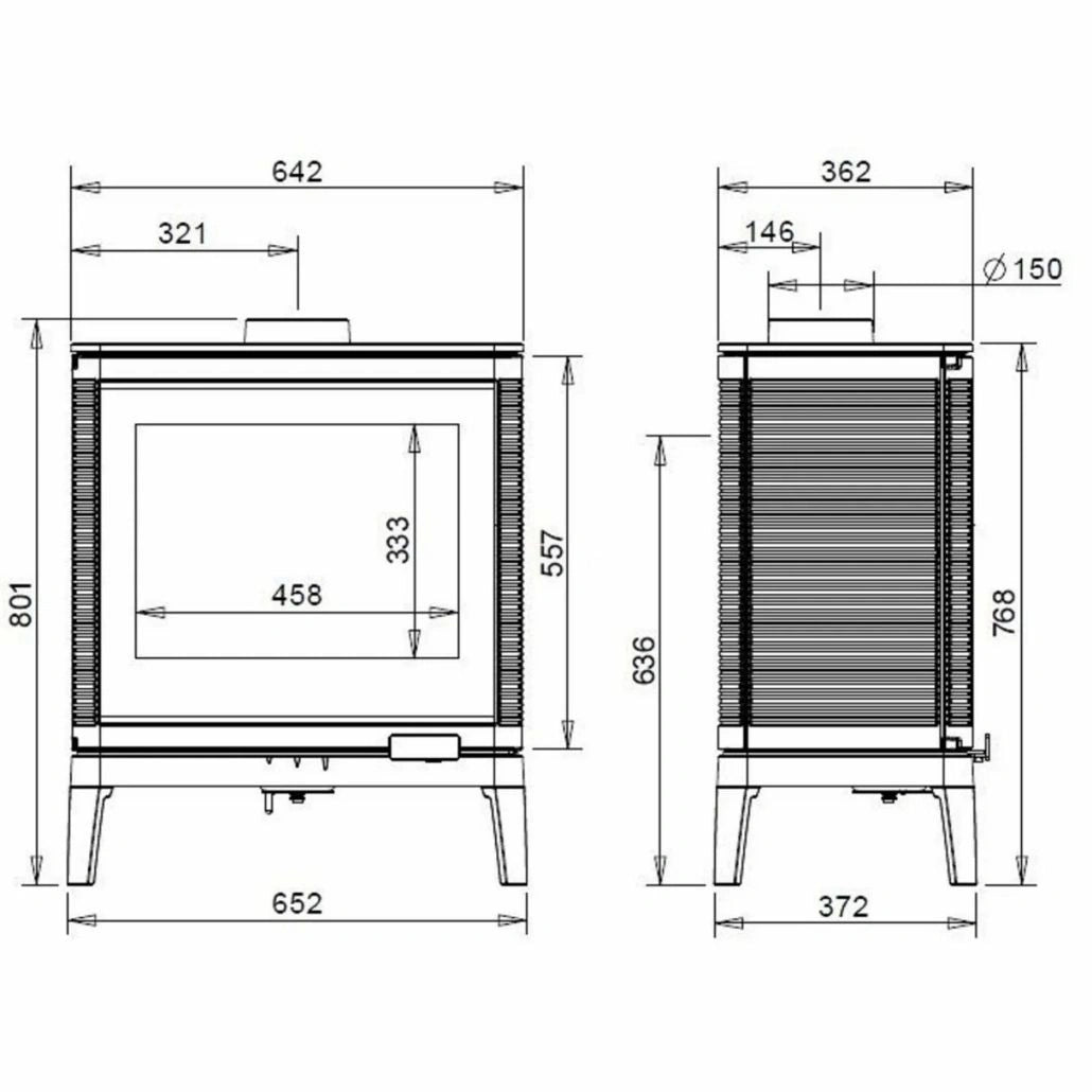 Soba fonta Kazan moderna GA, 162 kg, 9-13kW