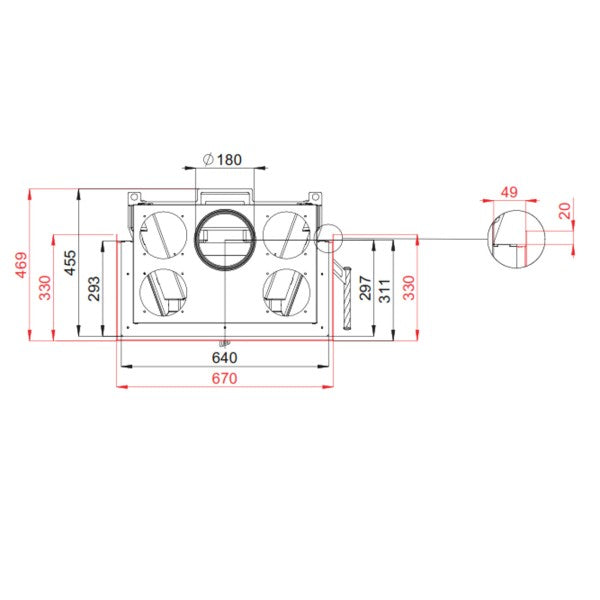 Focar Semineu BeF THERM 6C