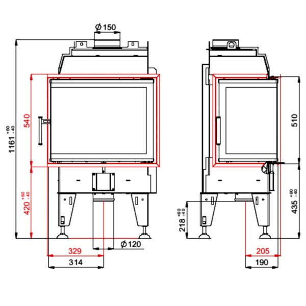 Focar Semineu BeF THERM 7CL