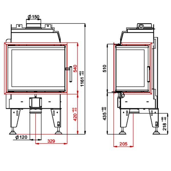 Focar Semineu BeF THERM 7CP