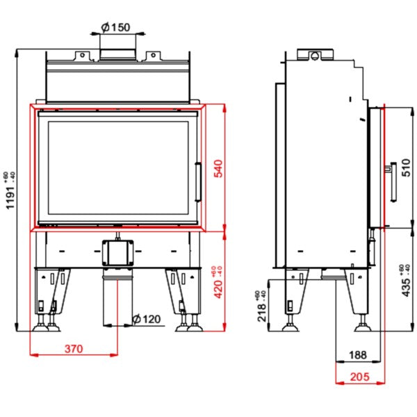 Focar Semineu BeF THERM 7