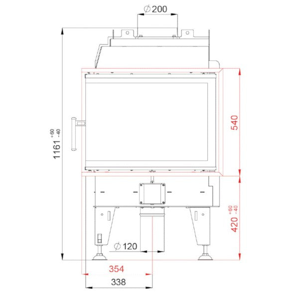 Focar Semineu BeF THERM 8CL