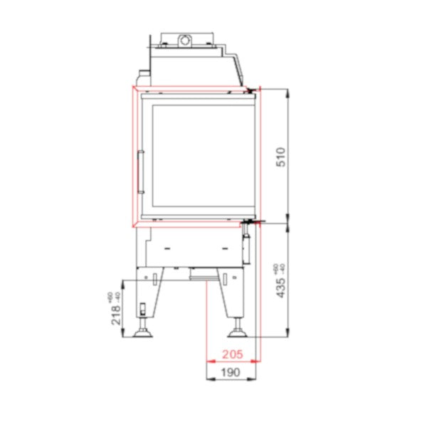 Focar Semineu BeF THERM 8CL