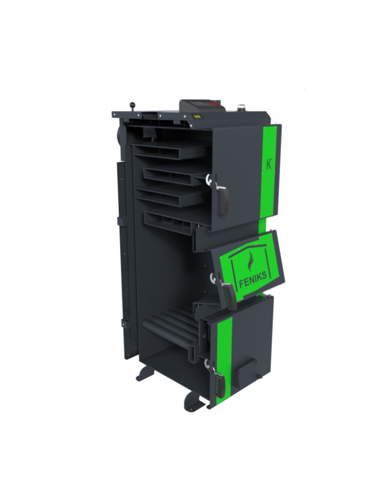 Feniks Premium 12 kW - centrală termică pe lemne, cărbune, bricheți