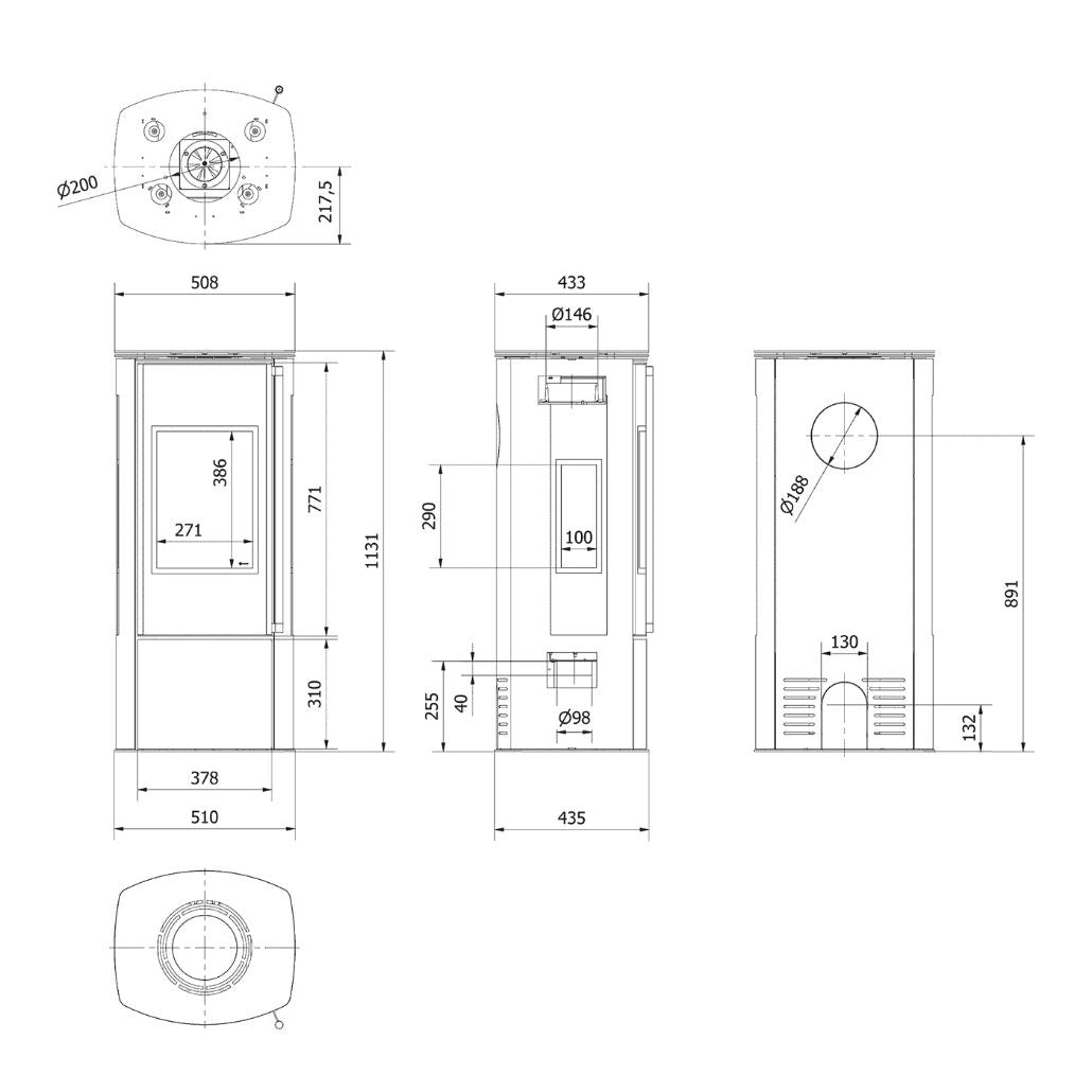 Soba otel KOZA ENYO VIEW 5.5kW - samota neagra