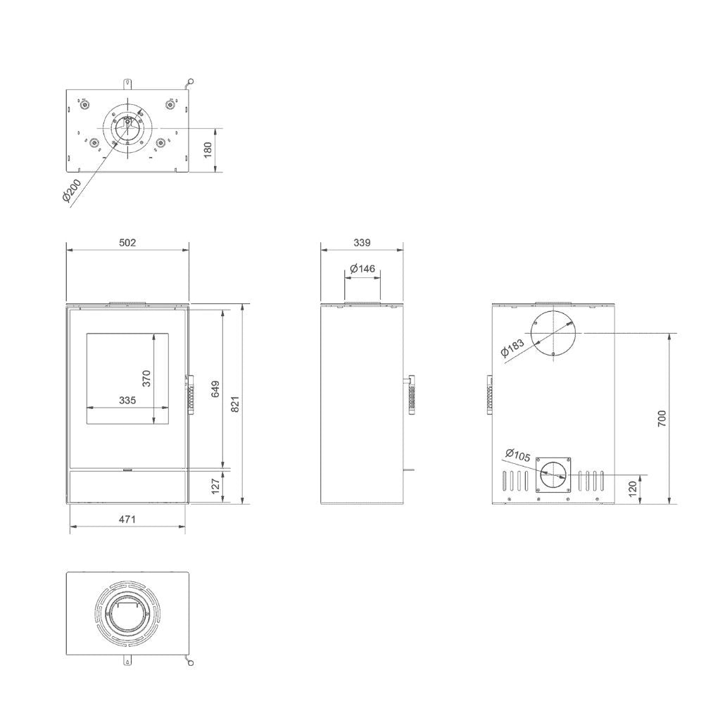 Soba otel Rollo Simple - 7kW