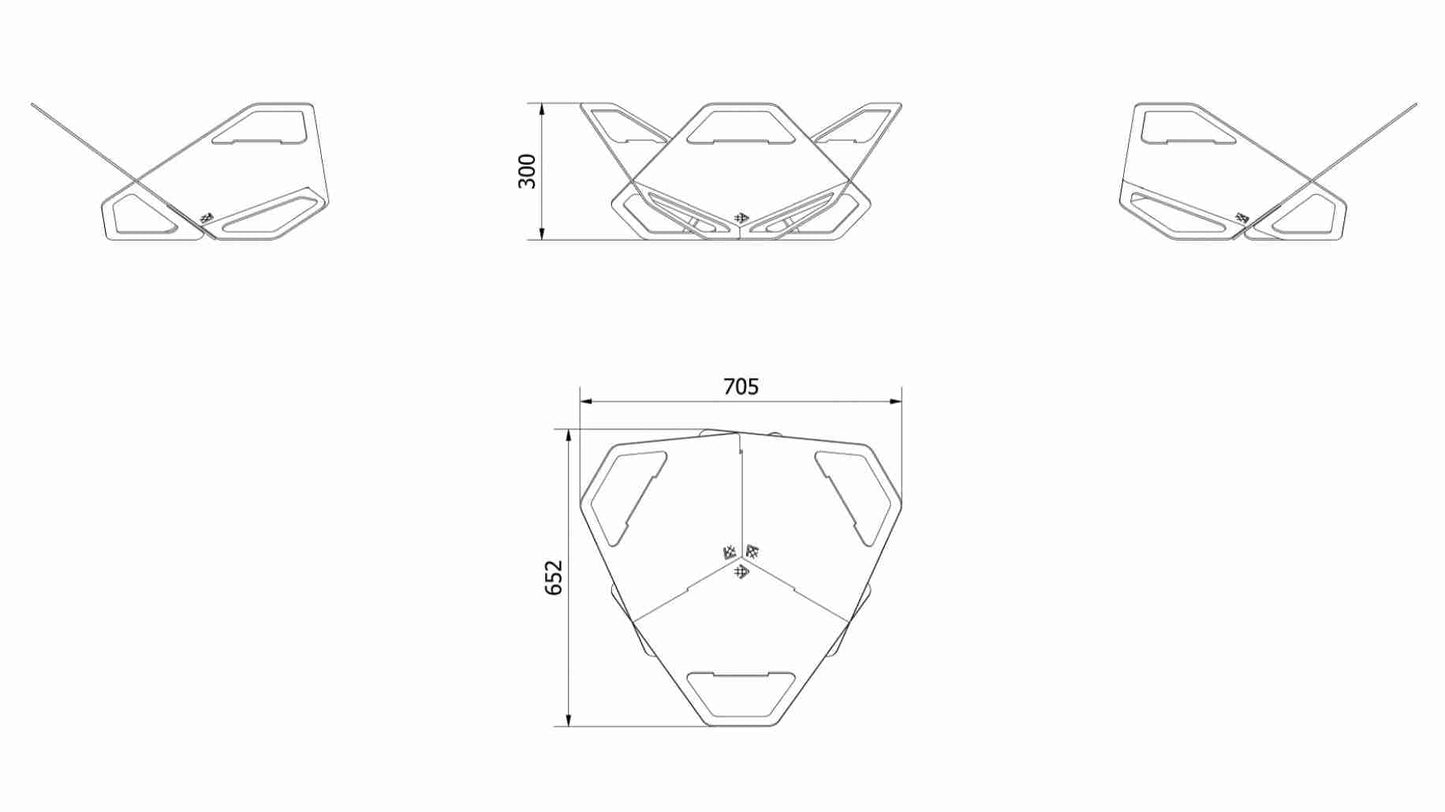 Vatra de foc exterior PIT - 70x65 cm