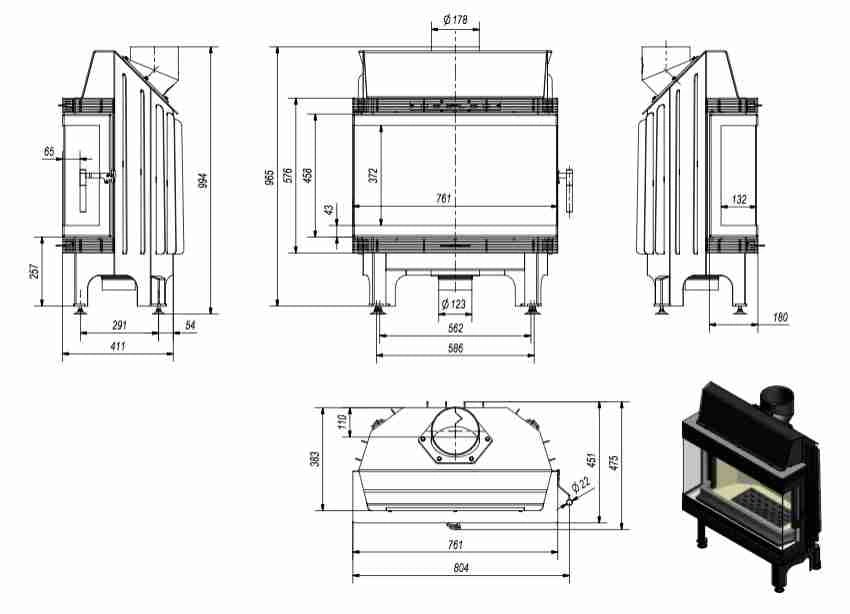 BK120 Sticla Stanga + Dreapta