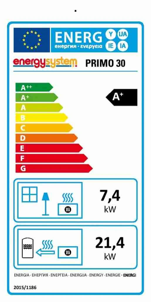 TERMOFOCAR PE PELETI PRIMO 30 - CU APA outlet