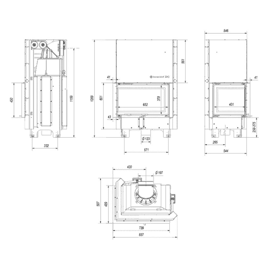 MBM100 STICLA STANGA + DESCHIDERE VERTICALA Samota Neagra
