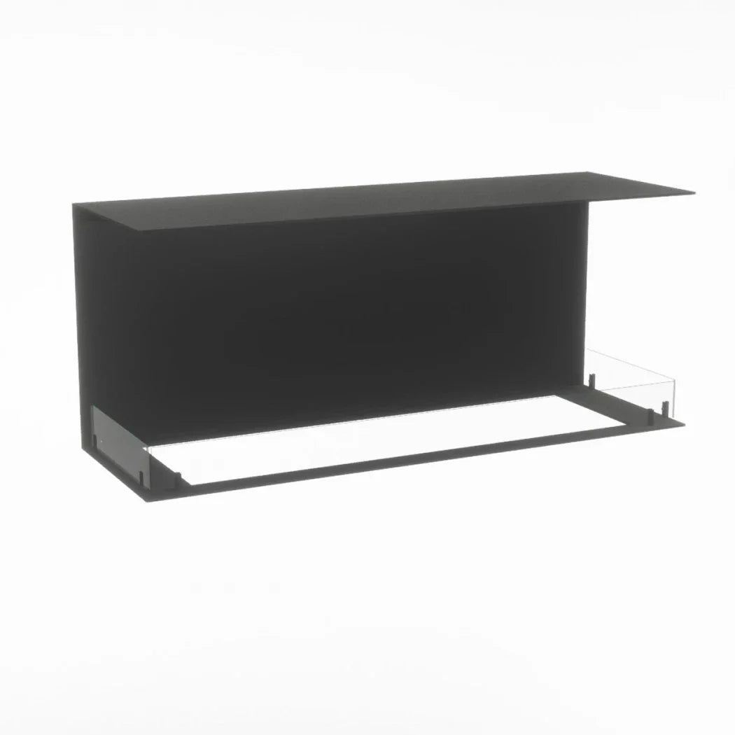 Șemineu cu Trei Fețe Foco Myst Three 1200 cu Abur de Apă - Montaj Sub TV
