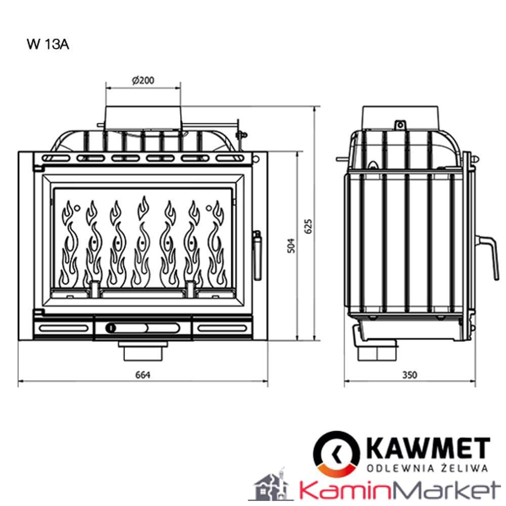 Șemineu Kawmet W13A ECO 11,5 kW