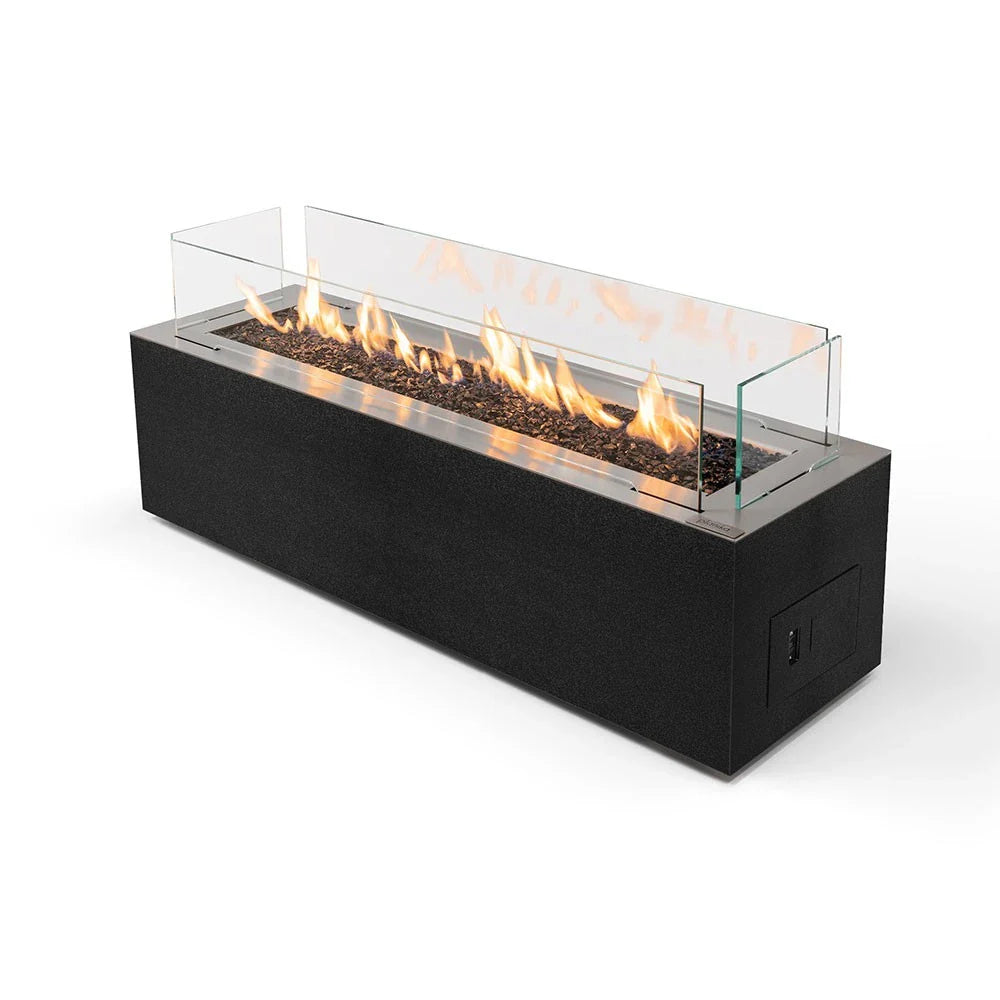 Șemineu pe gaz Planika Galaxy Black - Eleganță Modernă pentru Spațiul Dvs. Exterior