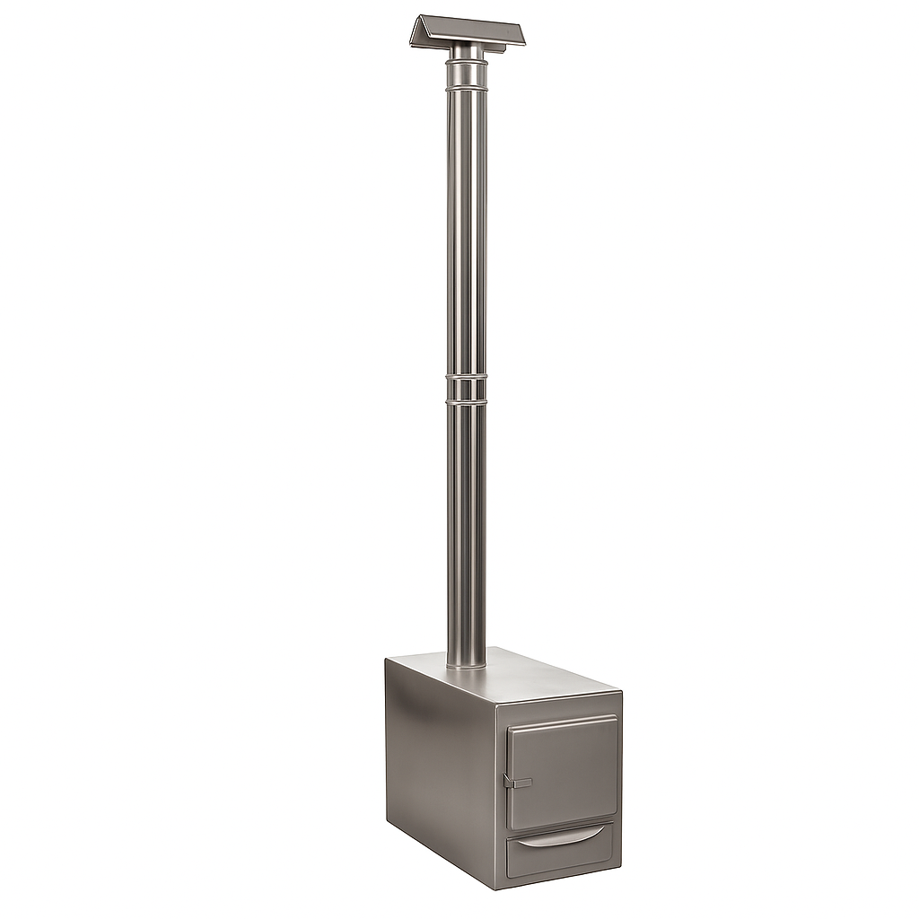 Soba exterioara din inox pt ciubar 60x60