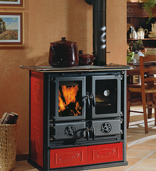 Soba pe lemne, 7.9 kW, pentru 226 m³, ROSETTA 5.0, crem deschis Liberty, La Nordica-Extraflame