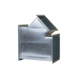 Teu rectangular redus zincat