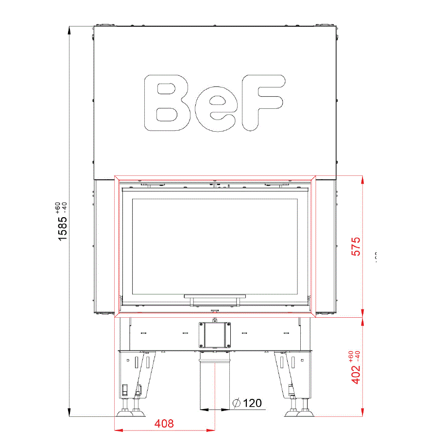 Focar Semineu BeF Feel V8