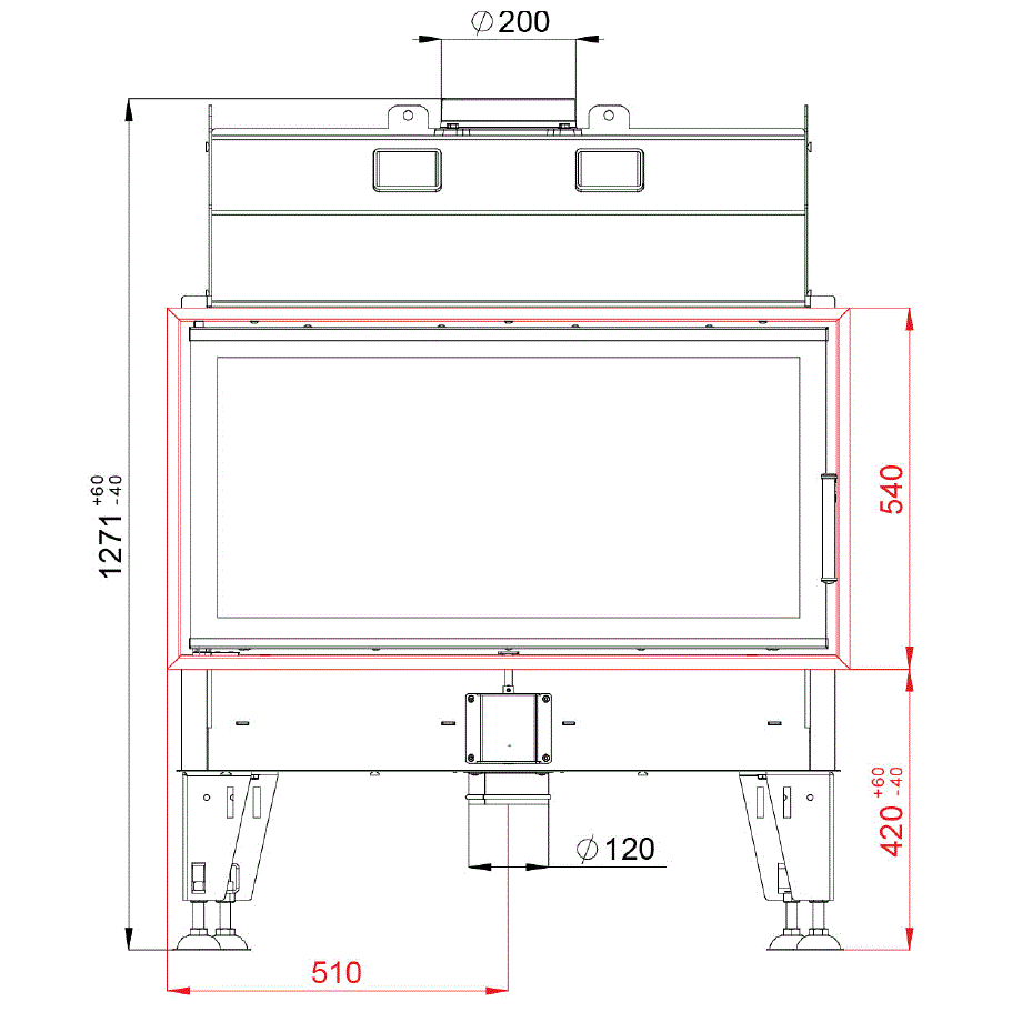 Focar Semineu BeF Therm 10
