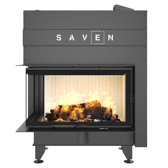 Șemineu SAVEN Energy Up 85х50х47L (17,0 kW) ECO Ghilotină - Sticlă laterală stânga