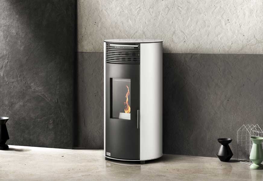 Șemineu pe peleți TEBA TP-08 Air Pellet, 10 kW