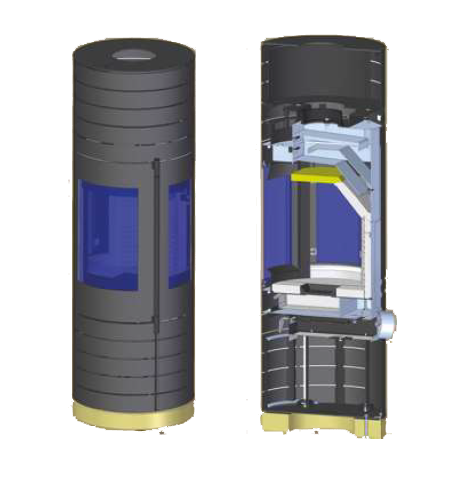 Șemineu Haas+Sohn MONACO LUX HS+, 6,4kW