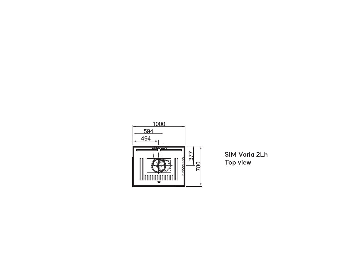 Șemineu modular SIM Varia 2Lh 1/3 Spartherm