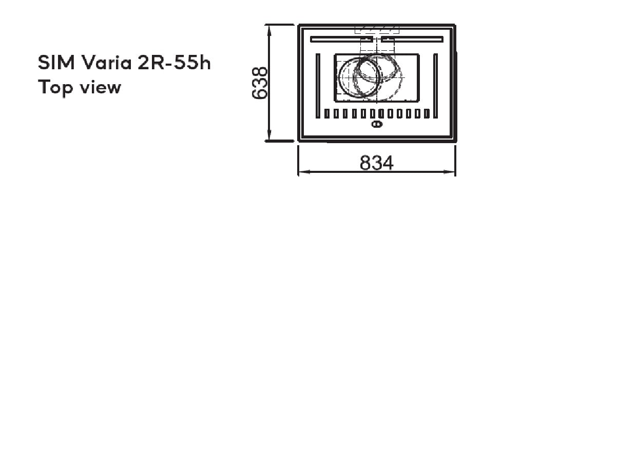 Semineu modular SIM Varia 2R-55h 2/3 Spartherm