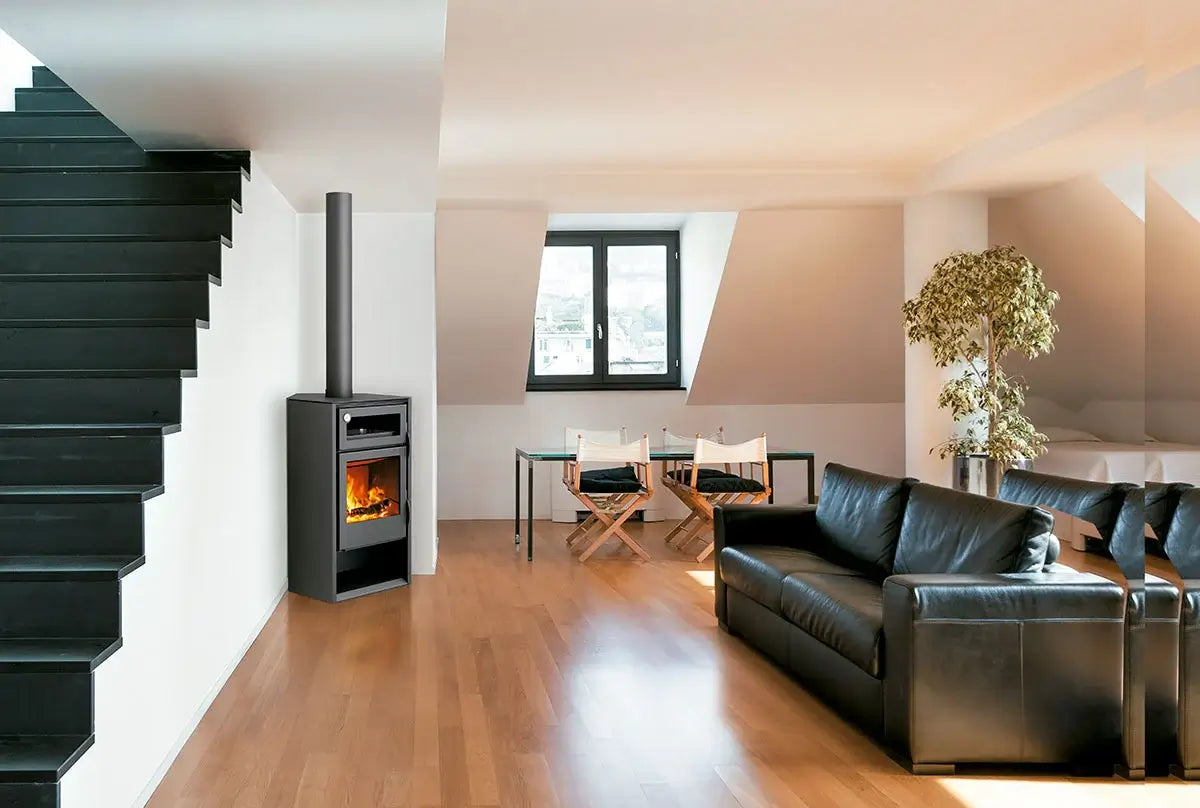 Sobă pe lemne Carbel HERMES cu cuptor, 8,7kW