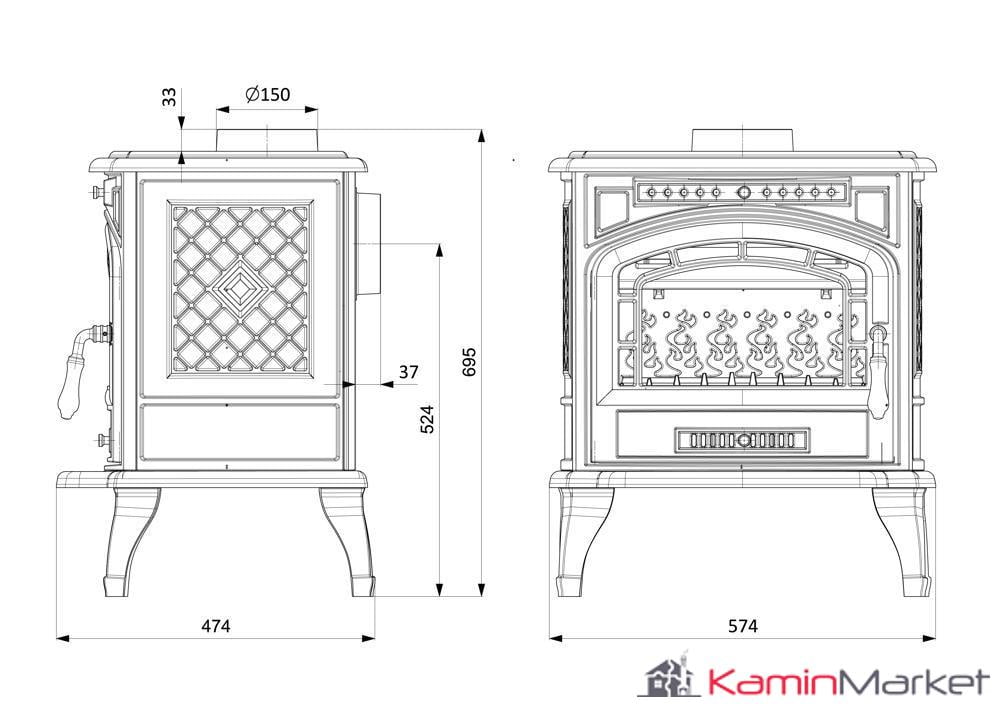 Sobă Kawmet P7 ECO 9,3 kW