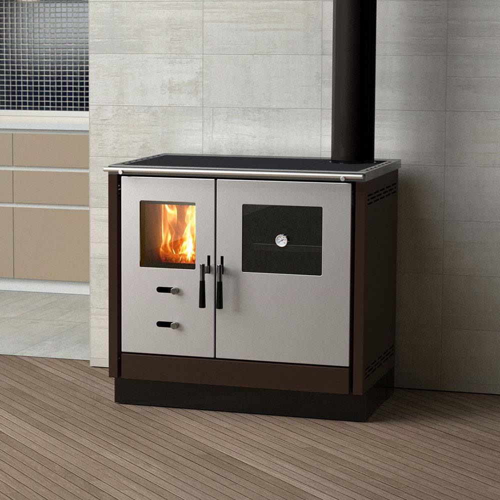 Șemineu pe lemne cu boiler - SD THERMO AS / SD THERMO AS S - Putere 11.5 kW, Cuptor și Plită