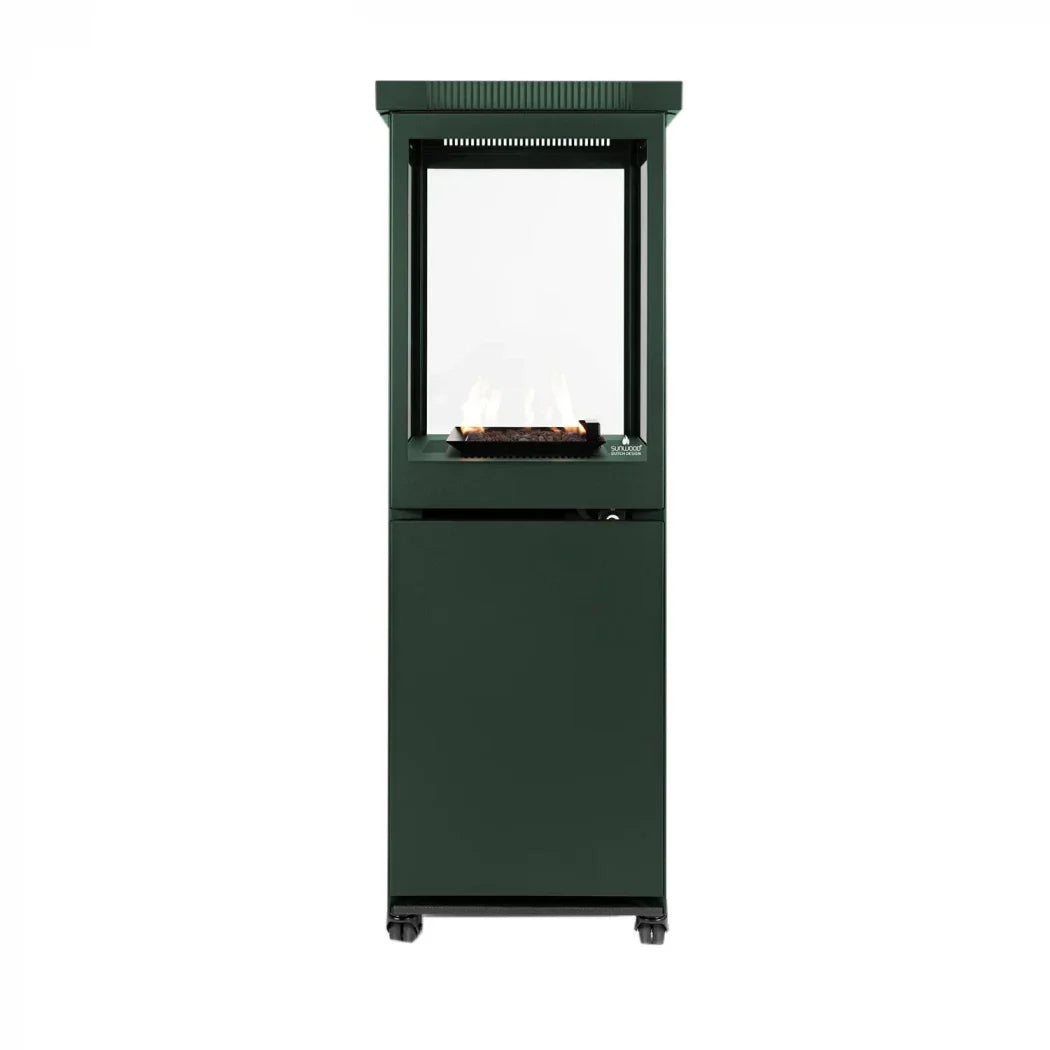 Marino Limited - Șemineu Verde Galactic pentru Patios, cu Arzător pe Gaz