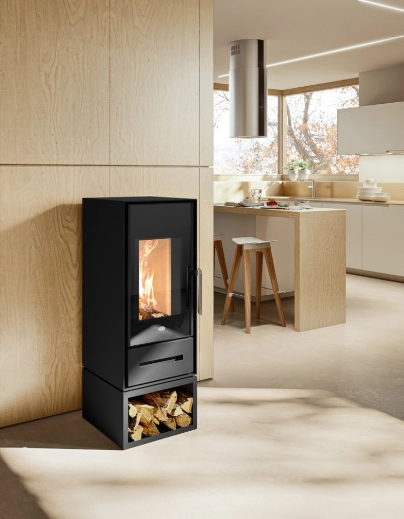 Soba Arianna 8-9.5kw Nero - Etansa