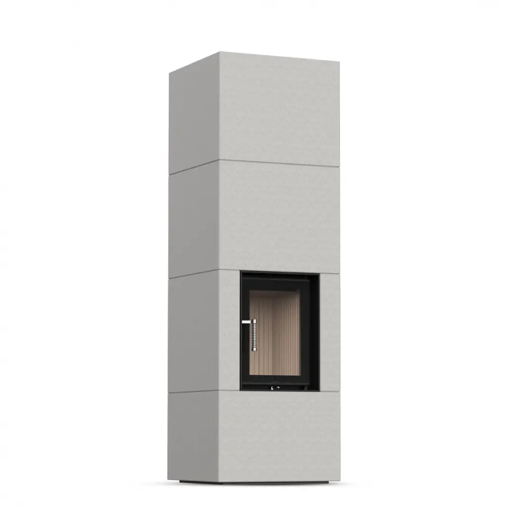 BLOX 50 - Semineu modular cu acumulare 12-24 kw + manere negre + protectie spate