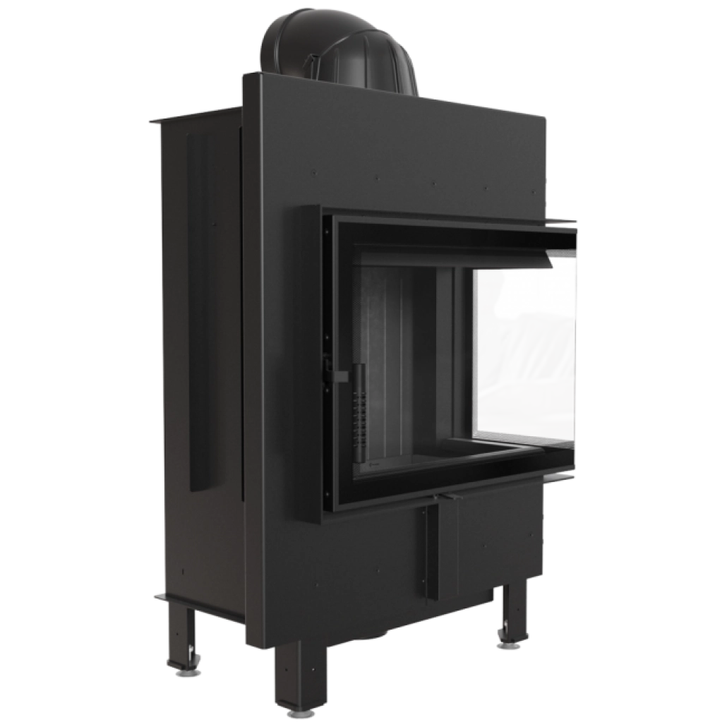 Focar semineu S80 DECO - STICLA DREAPTA - Samota neagra