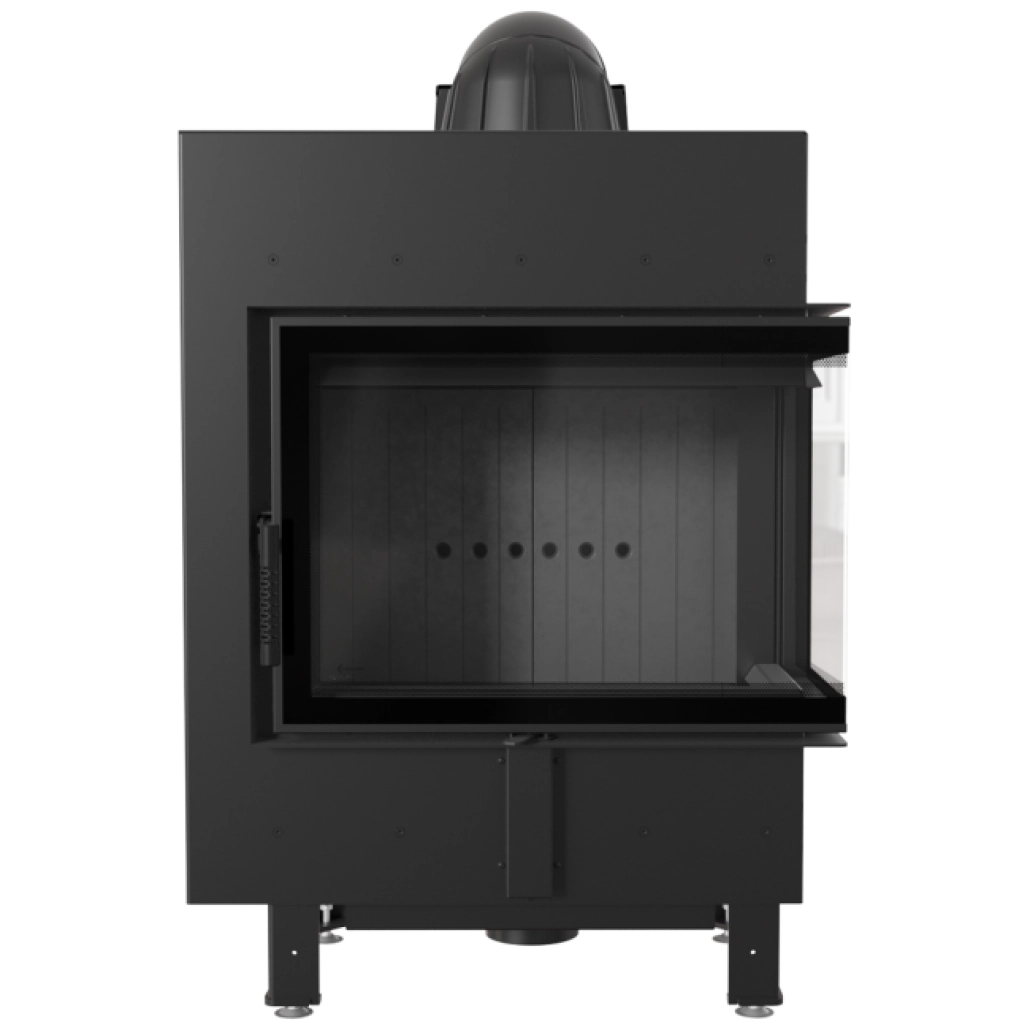 Focar semineu S80 DECO - STICLA DREAPTA - Samota neagra