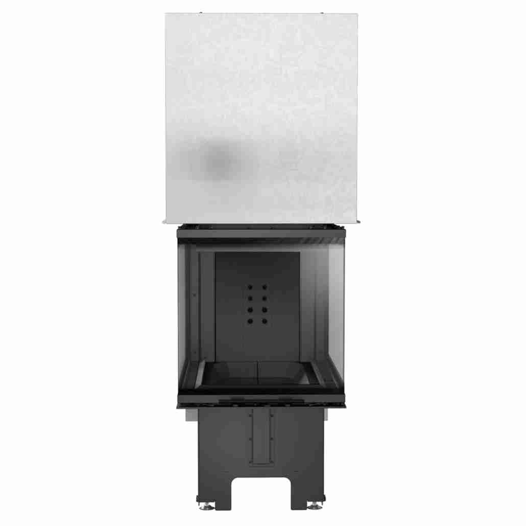 Focar semineu NBU 500/700 3 laturi sticla + usa glisanta - Samota Neagra