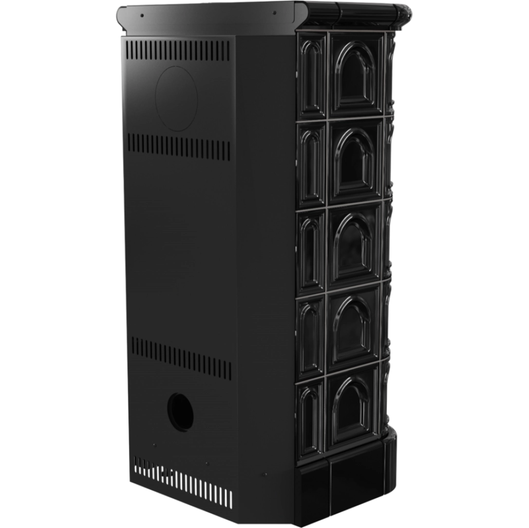 Soba teracota BK 8-11KW - Cahle negre - semineu asamblat teracota