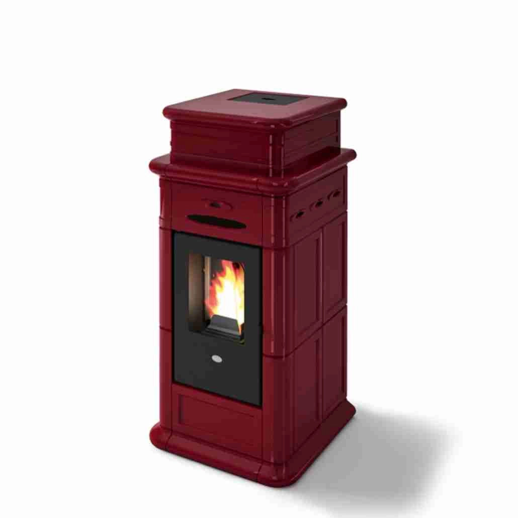 Soba pe peleti Erminy 9.5 kw Rubin - cahle teracota