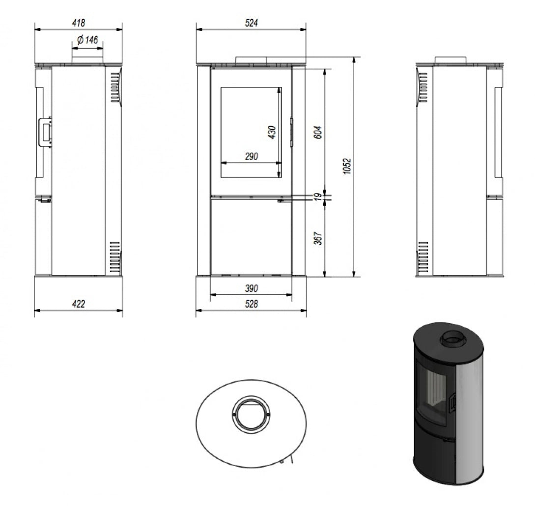Soba AB / 8-10.5kw Otel + Samota