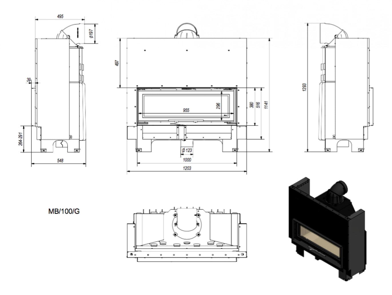MB100 14kw Deschidere Verticala